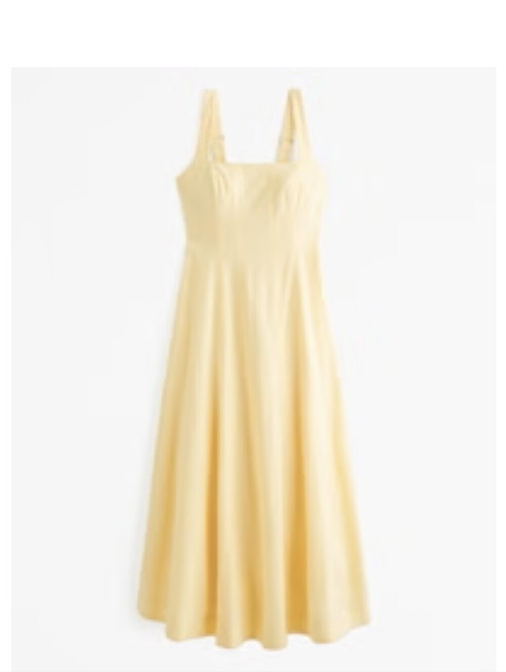 Abercrombie & Fitch Linen Blend Midi Dress